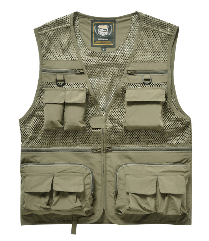 Men's Outdoor Fishing Mesh Vest Jackets