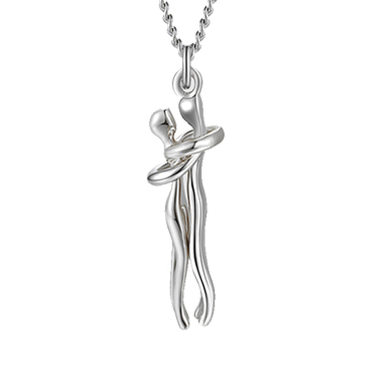 Love Hug Necklace Unisex Men Women