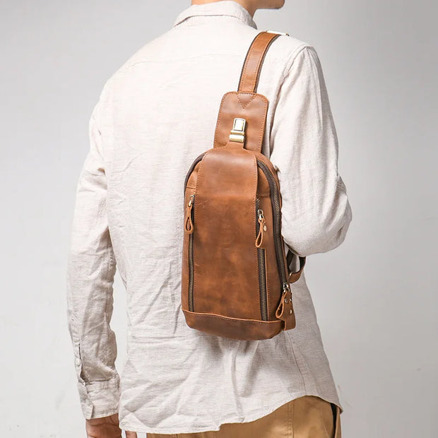 High Quality Luxury Multifunction Sling Chest Bag For Men Women