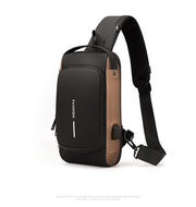 Crossbody Waterproof USB Shoulder Bag