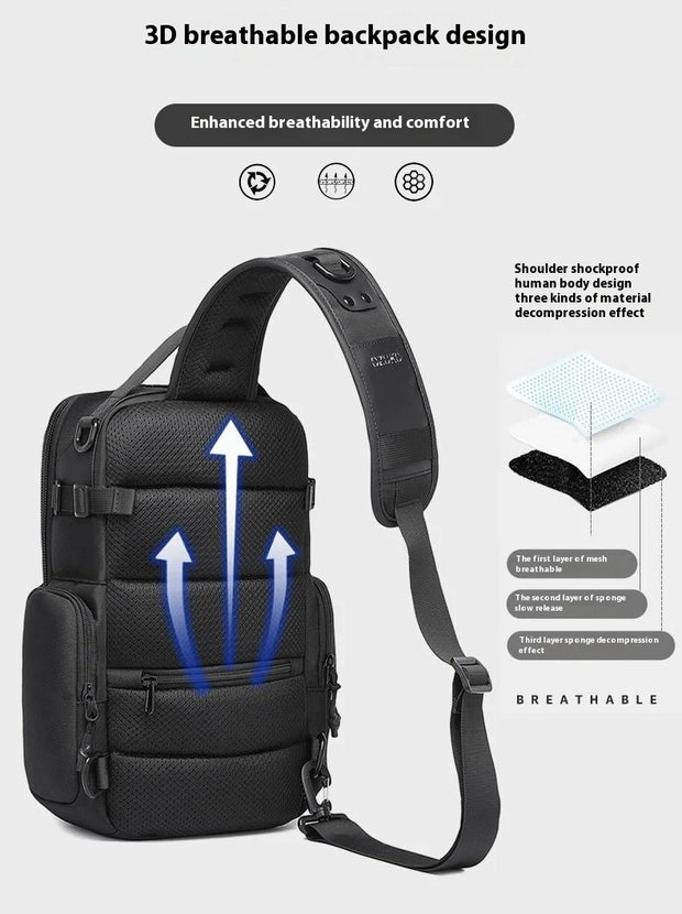 High Quality Large Capacity Men Chest Bag