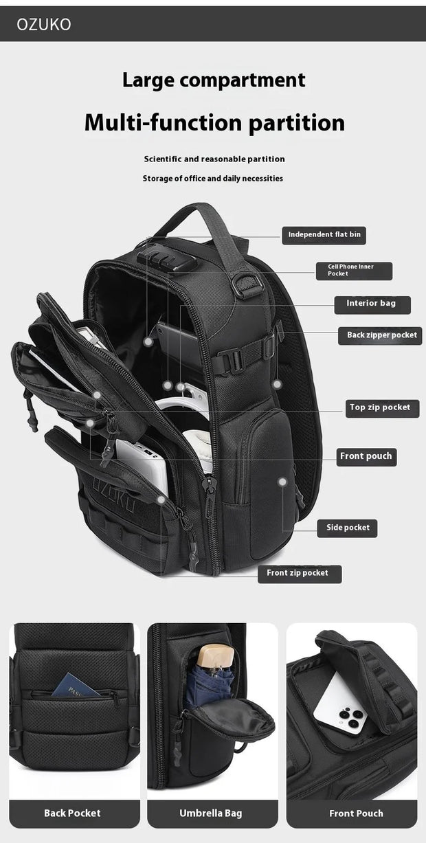 High Quality Large Capacity Men Chest Bag