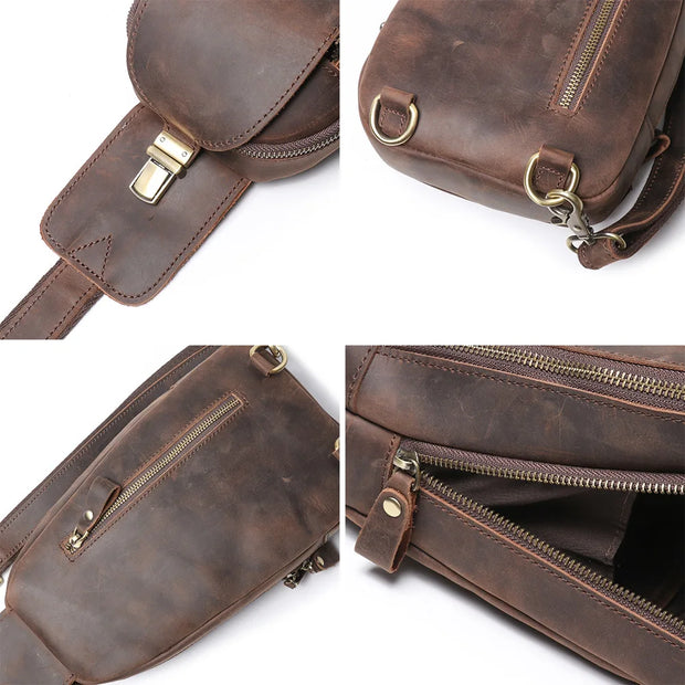 High Quality Luxury Multifunction Sling Chest Bag For Men Women
