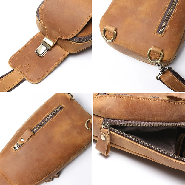 High Quality Luxury Multifunction Sling Chest Bag For Men Women