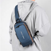 Crossbody Waterproof USB Shoulder Bag