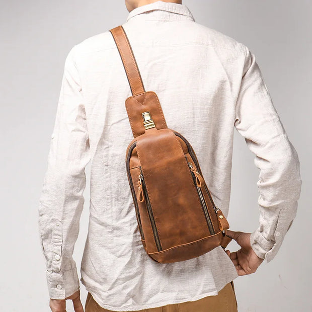High Quality Luxury Multifunction Sling Chest Bag For Men Women
