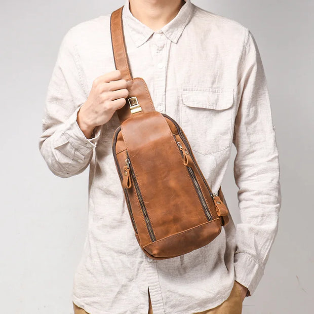 High Quality Luxury Multifunction Sling Chest Bag For Men Women