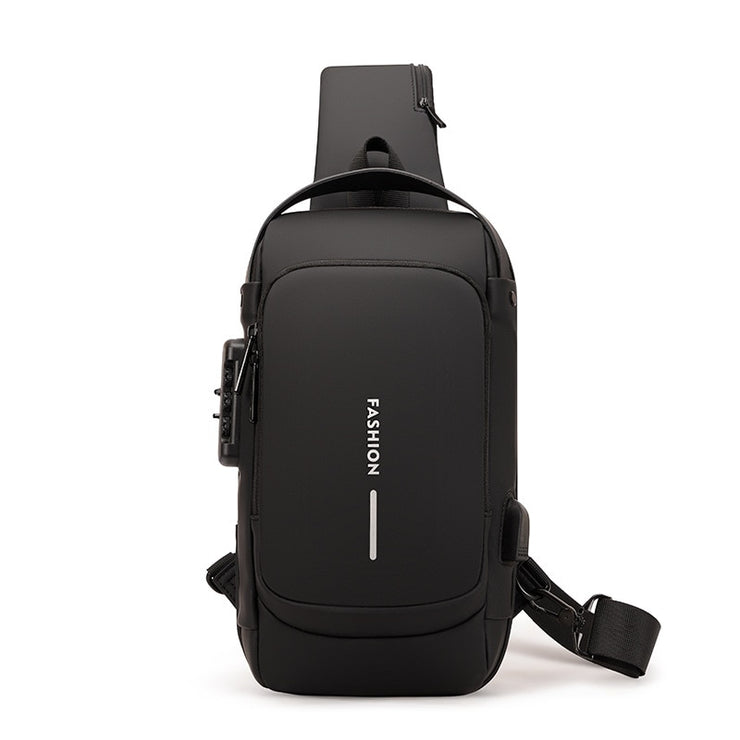 Crossbody Waterproof USB Shoulder Bag