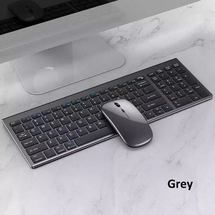High quality 2.4G Bluetooth wireless rechargeable mouse keyboard combos