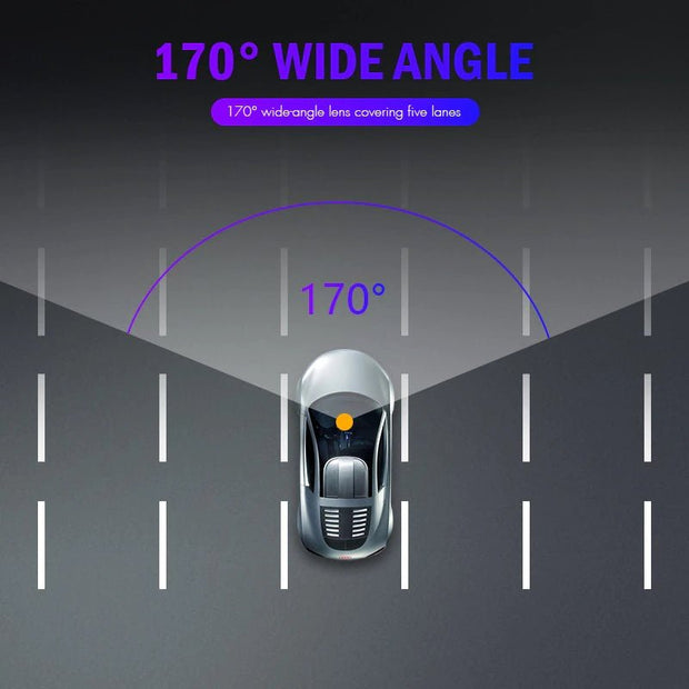 3 in 1 Rear View Dual Camera Full HD Night Vision Car Dash Camera